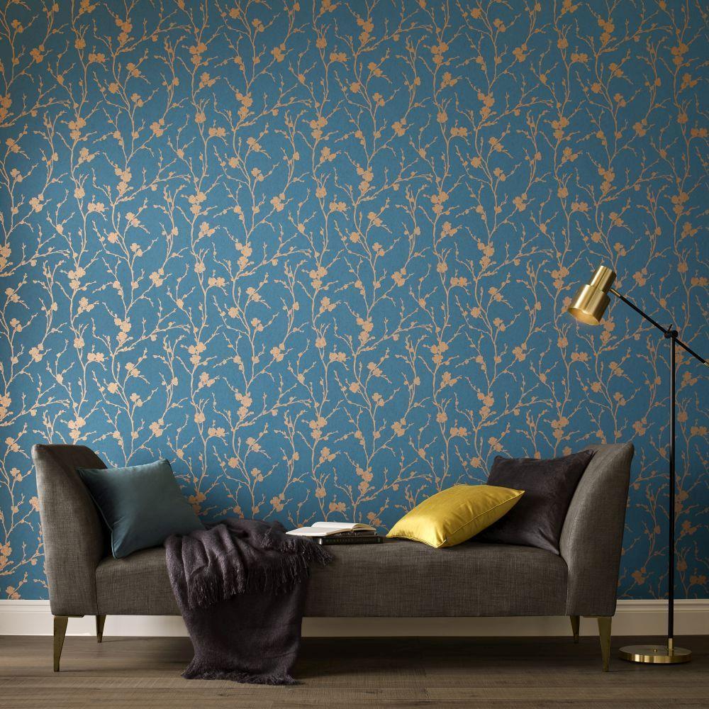 Graham & Brown Meiying Wallpaper - 103522 - Teal