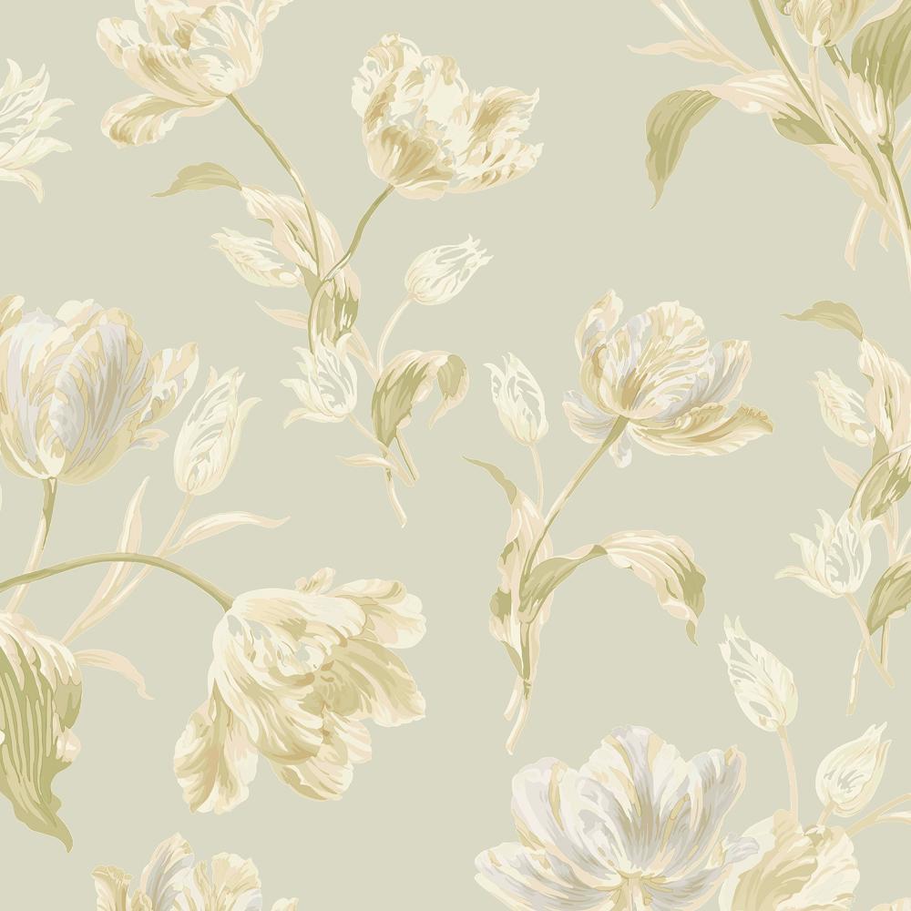 2904-24174 | Imperial Garden Sage Botanical Wallpaper | Wallpaper Boulevard