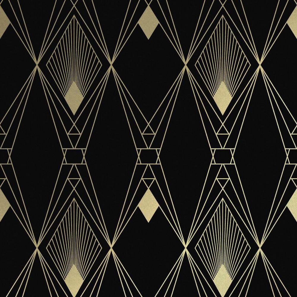 NEXT Deco Geometric Wallpaper 118313 Black