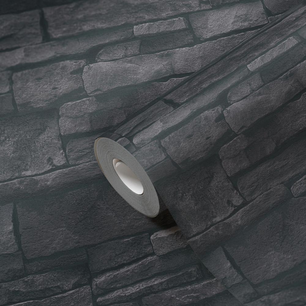 black stone effect wallpaper