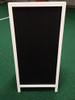 Sidewalk Display Sign Announcement Board 48 X 24 Black Chalkboard White Wood Frame with Legs Double Sided Bridal Boutique Wedding Banquet