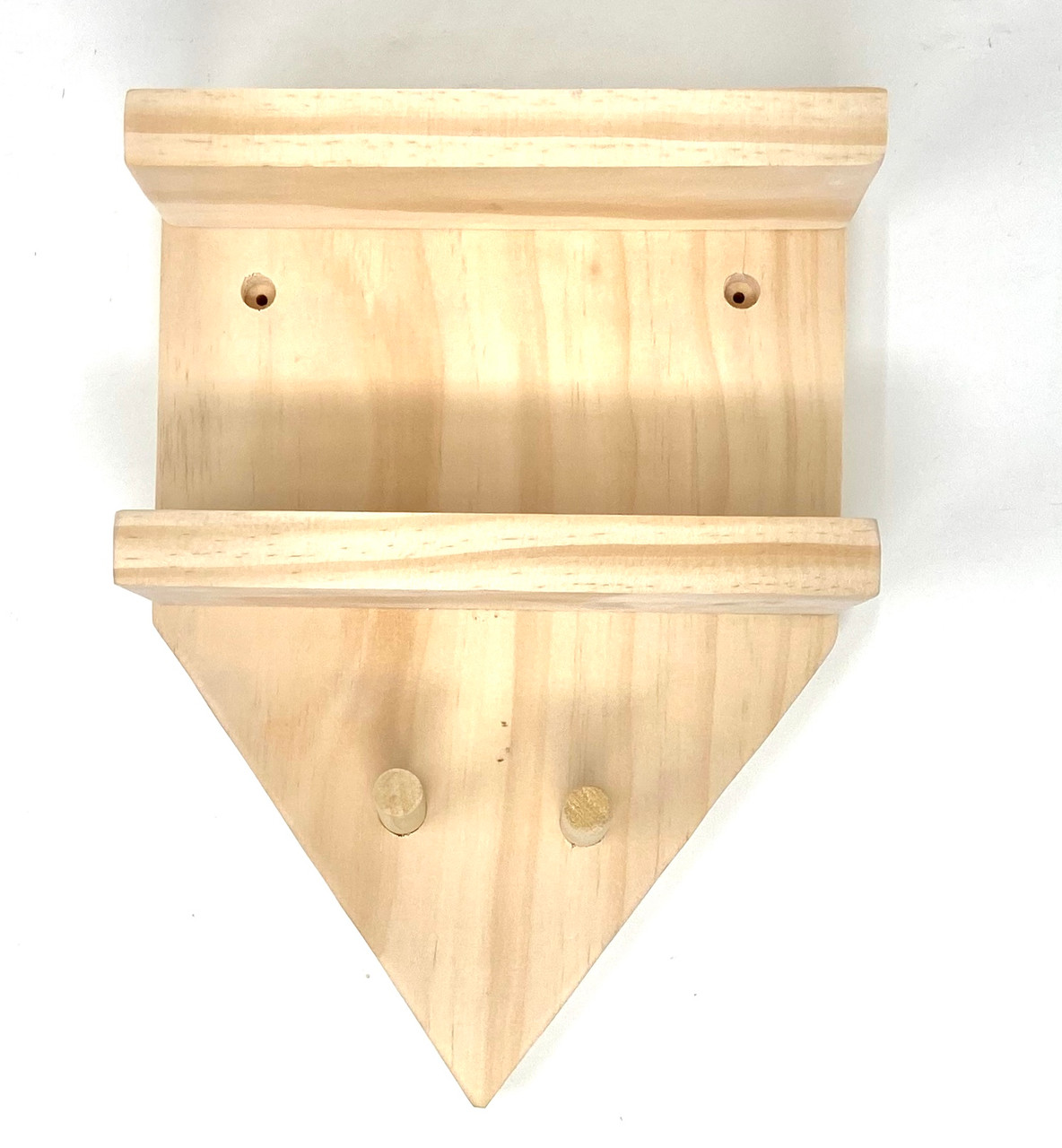 Natural Wood Full Size Baseball Bat Rack Display 4 Baseballs Holder Wall Mount