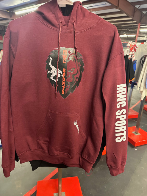 Adult S Maroon Wrestling Hoodie