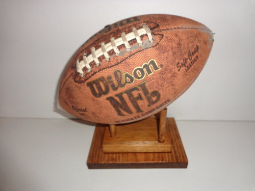 Vintage Wilson Official Leather NFL Football & Acrylic Trophy 