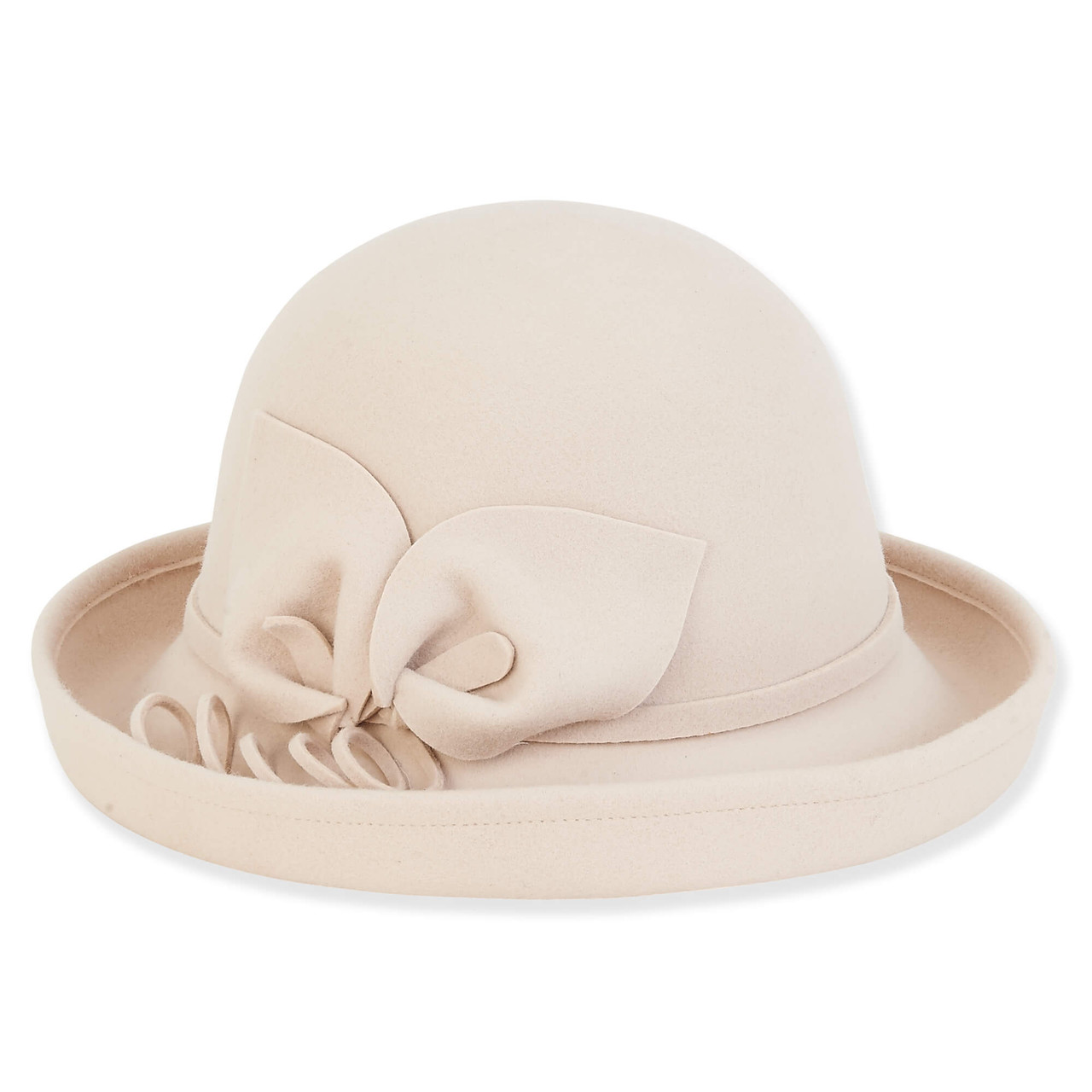 Wool cloche store bucket hat