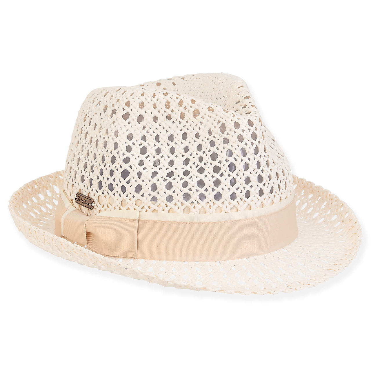 【新品】Chapeau d' O Paper Braid Casquette Heligoland | Women's Paper Braid Fedora Hat | HH2938 | Sun N Sand