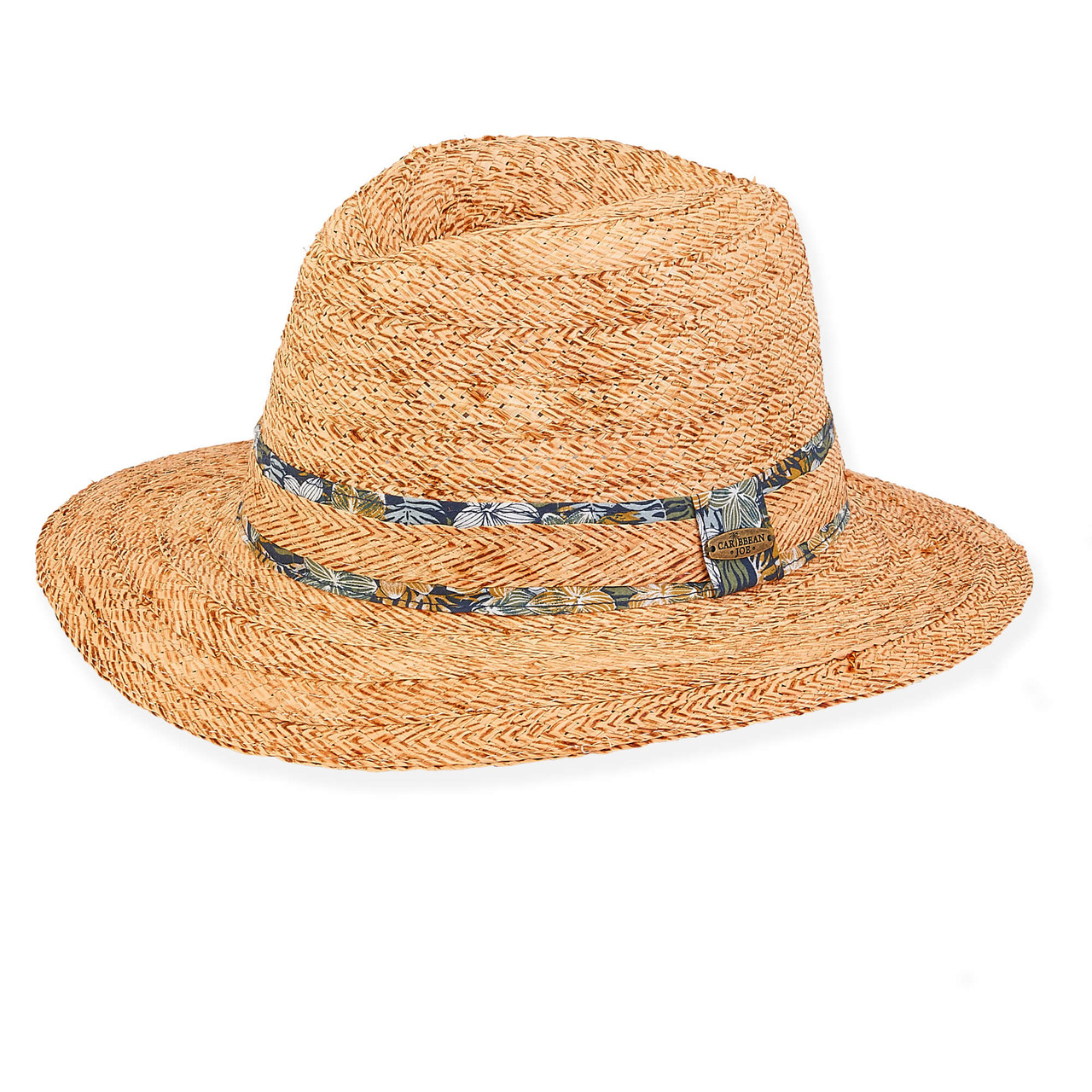 Bridgeman | Men's Raffia Fedora Hat | HCJ390 | Caribbean Joe