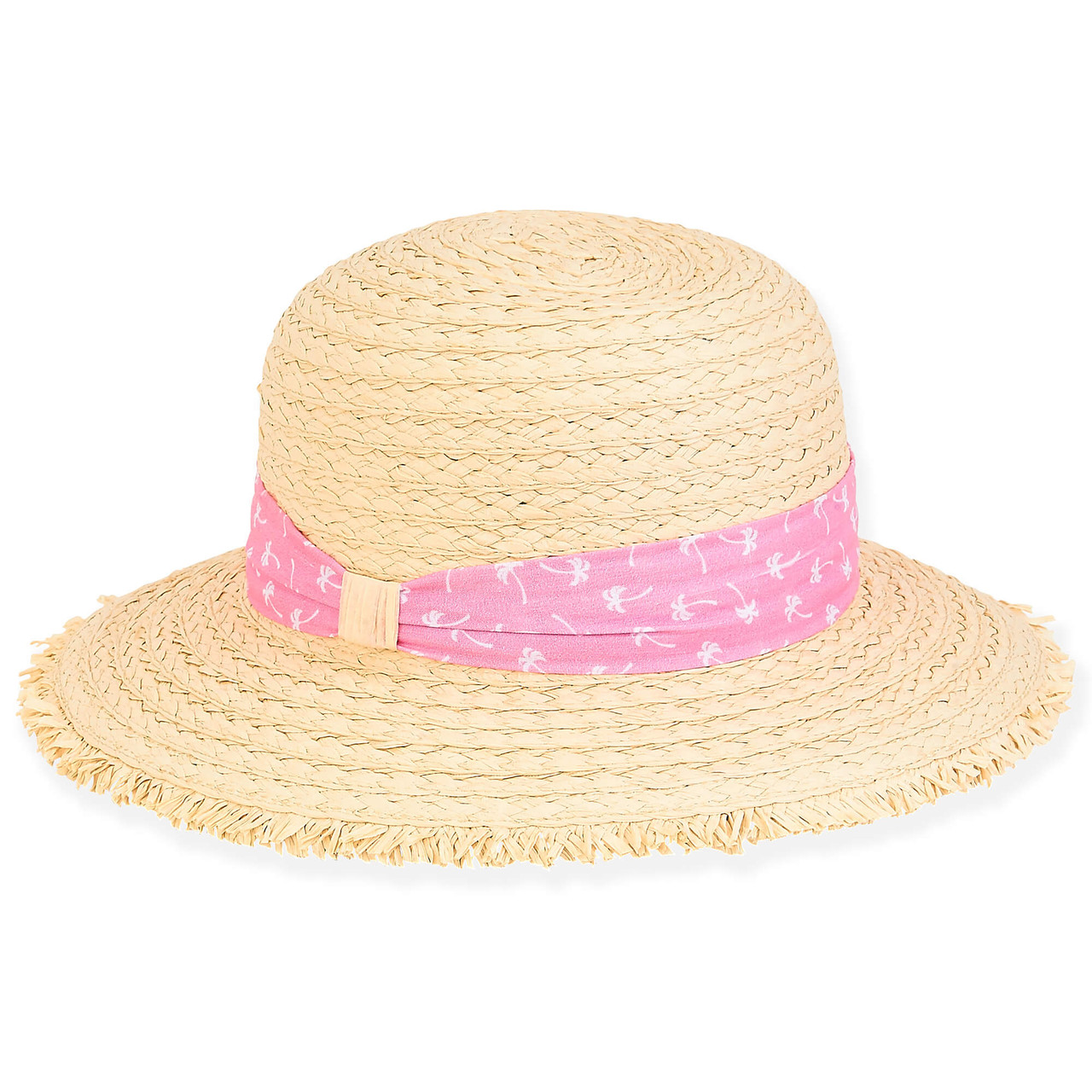 Chloe | Young Girl Paper Straw Bucket Hat | HK445 | Sunny Dayz