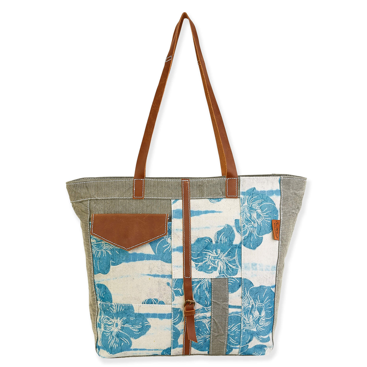  Hippie Landscape Vintage 70s Tote Bag Beach Travel