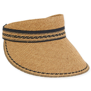 Adina Ribbon Sun Visor - Sun 'N' Sand Hat — SetarTrading Hats