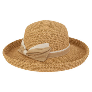Sun N Sand Women's Hats Premium Paper Braid Up Brim - Tan - Digs N Gifts