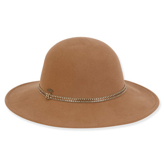 Brown Wool Felt Floppy Hat