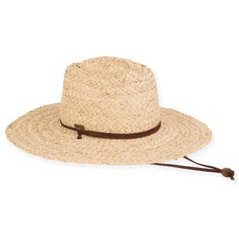 Natural Raffia Lifeguard Hat