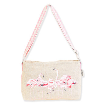 Flamingos | Artistic Totes E/W Crossbody | Front View