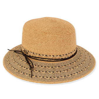 Tan - Paper Braid Bucket Hat