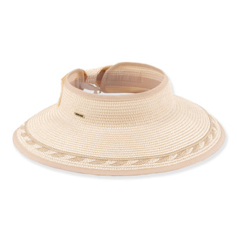 Womens Packable Rollup Visor | Adjustable | UPF 50+ | Sun N Sand | HH3557 A