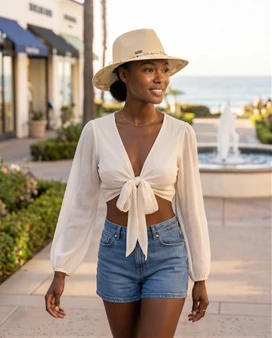 Natural safari hat featuring Adjustable, UPF 50+.