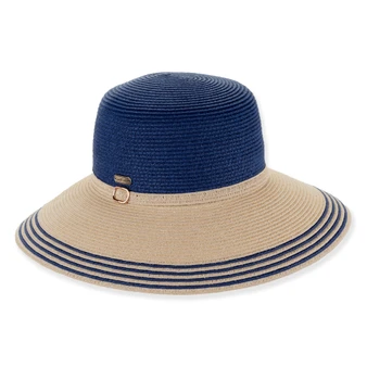 Navy bucket hat featuring Adjustable, UPF 50+.