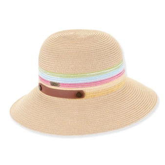 Natural bucket hat featuring Packable, Adjustable, UPF 50+.