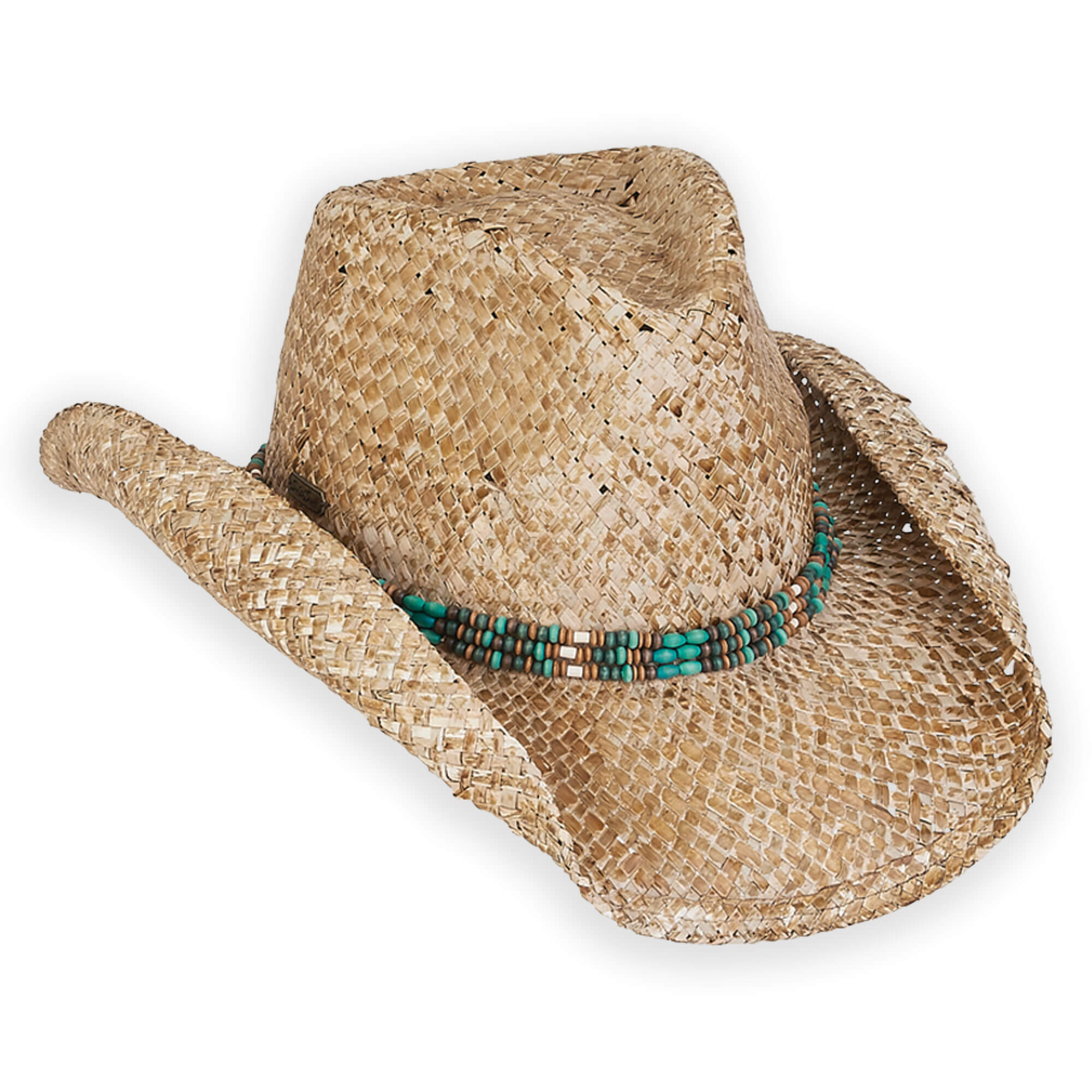 Western Hat With Turquoise Trim