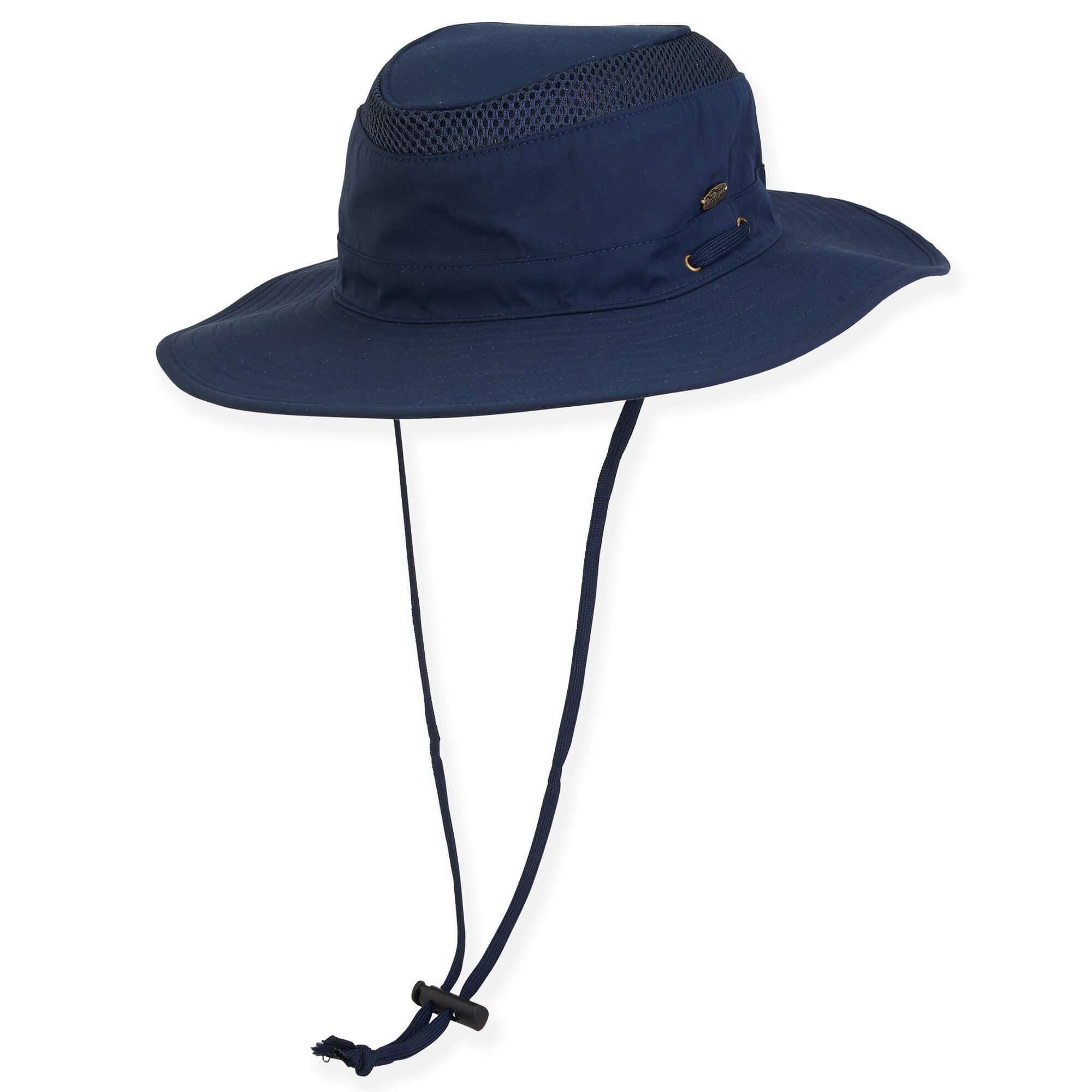 Mens Navy Nylon Floppy Hat