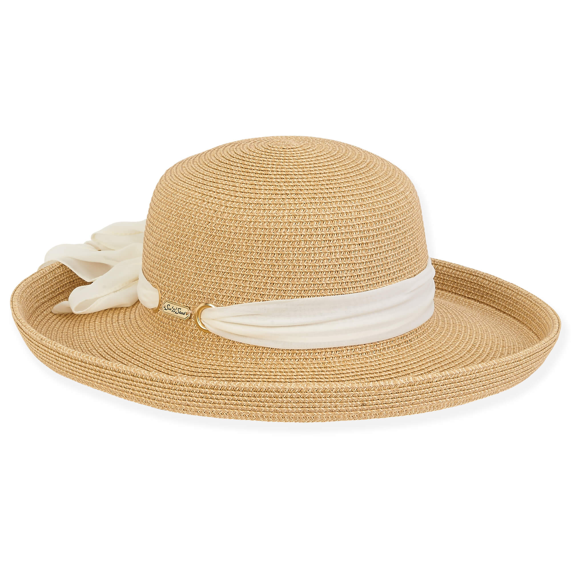 Tan Paper Braid Upbrim Hat