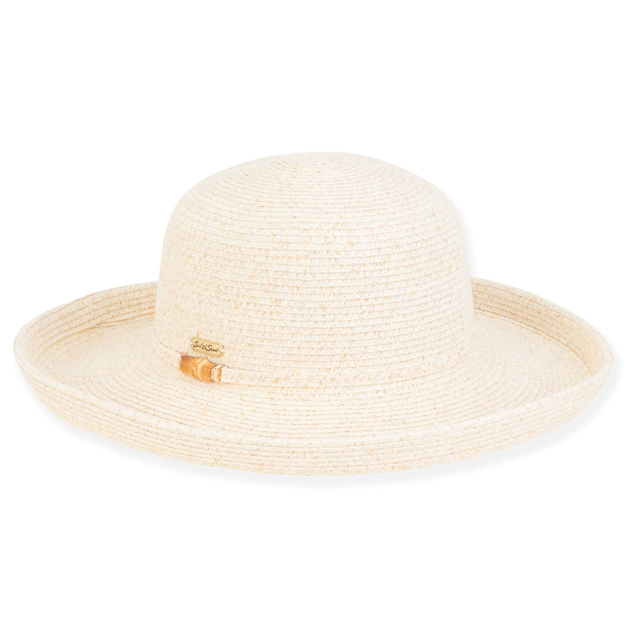 Ivory Paper Braid Upbrim Hat