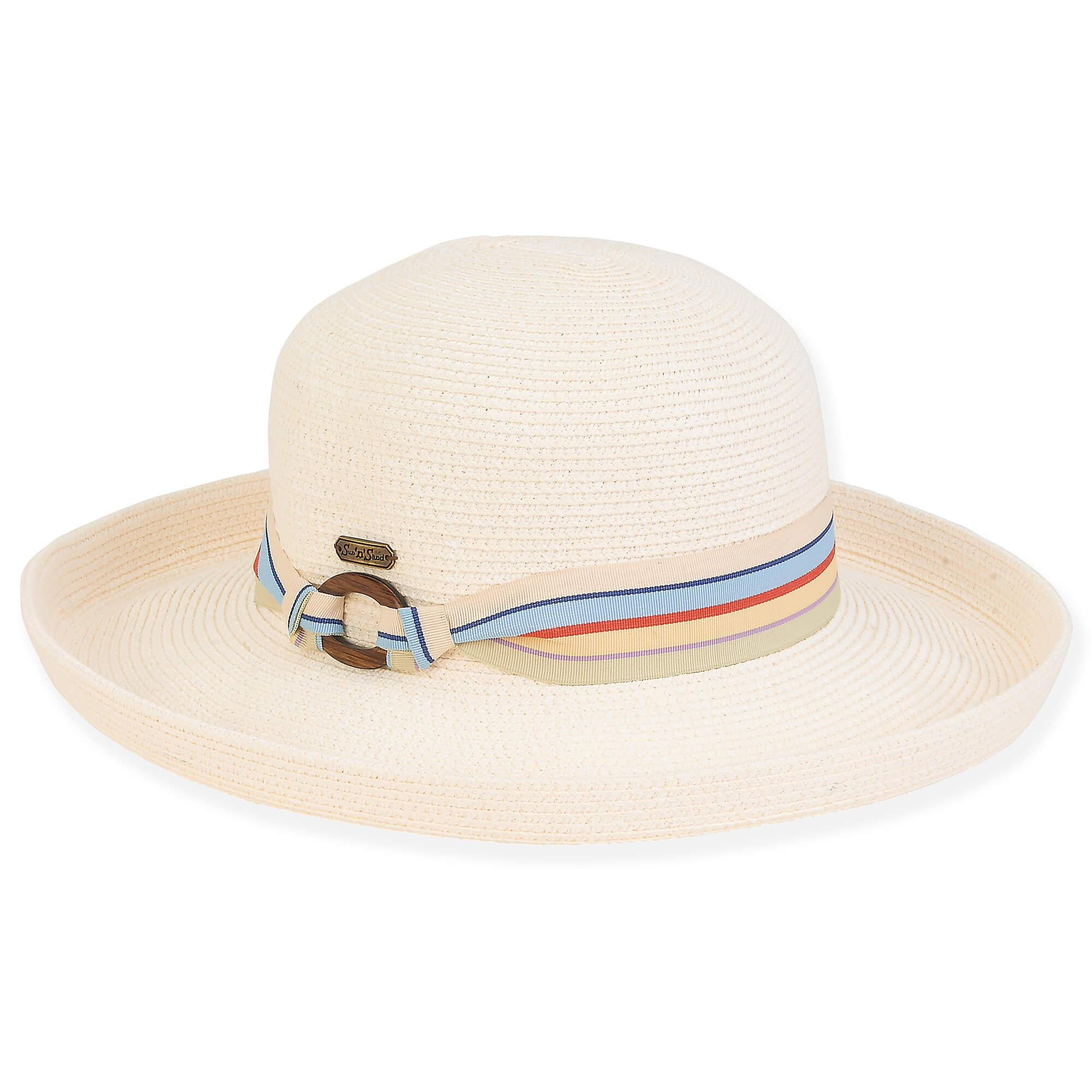 Ivory Paper Braid Upbrim Hat