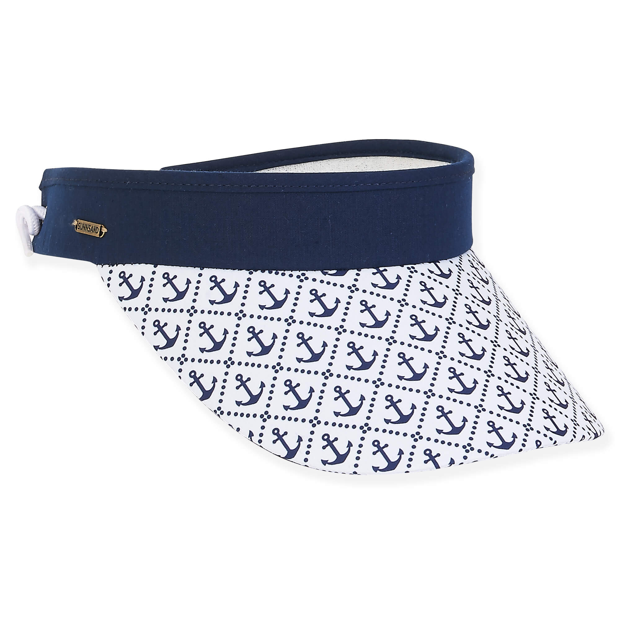 White Spring Coil Sun Visor
