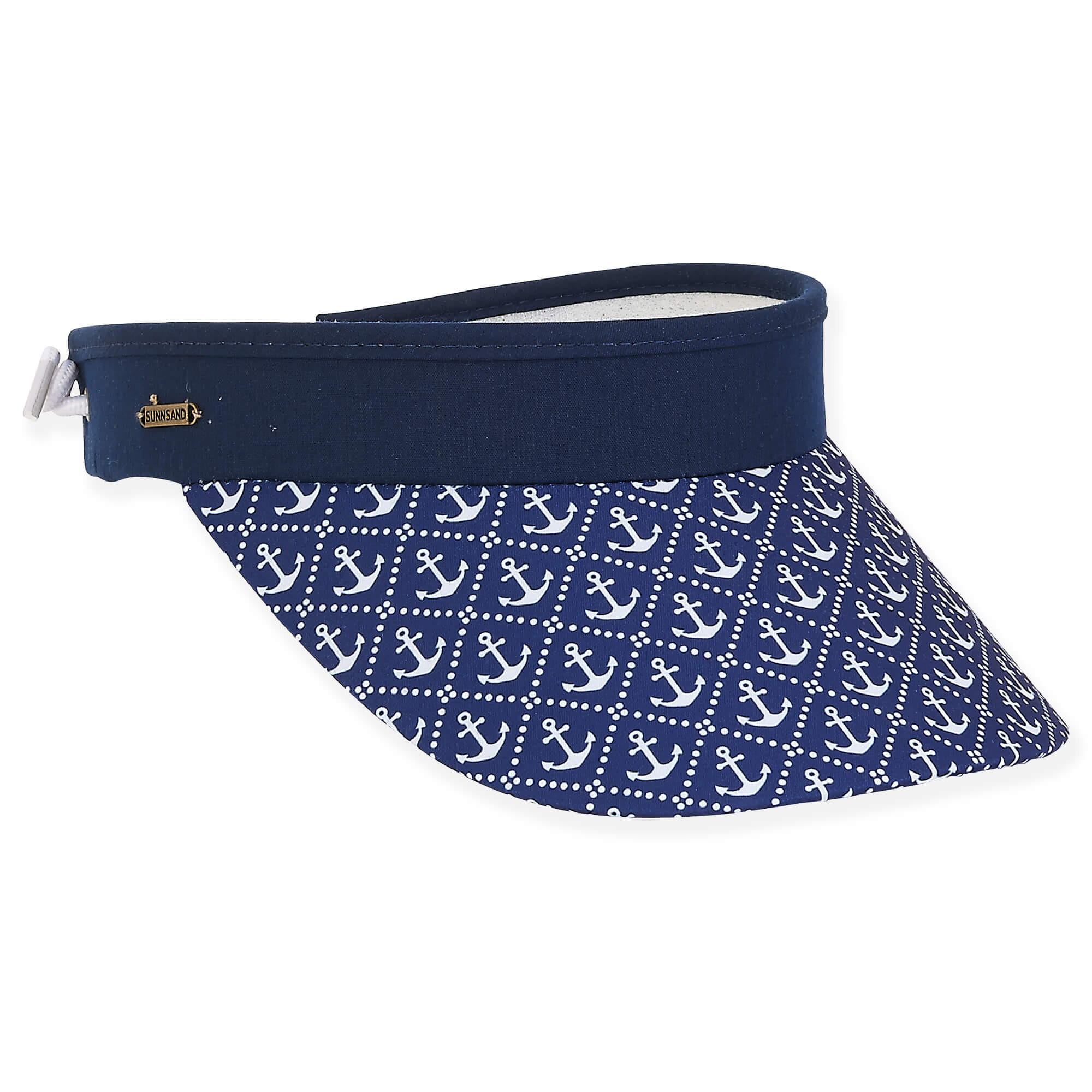Navy Spring Coil Sun Visor
