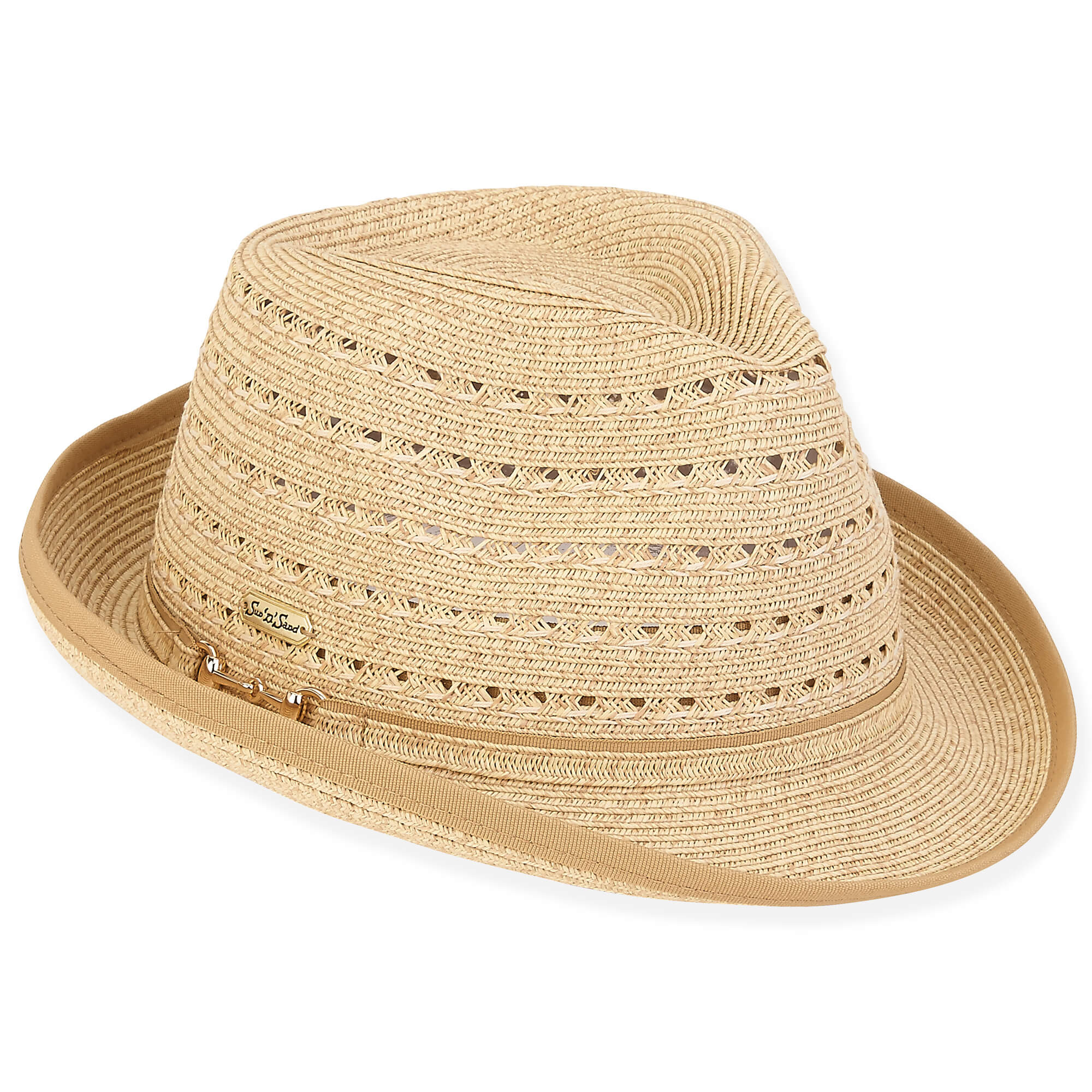 Natural Paper Straw Fedora Hat