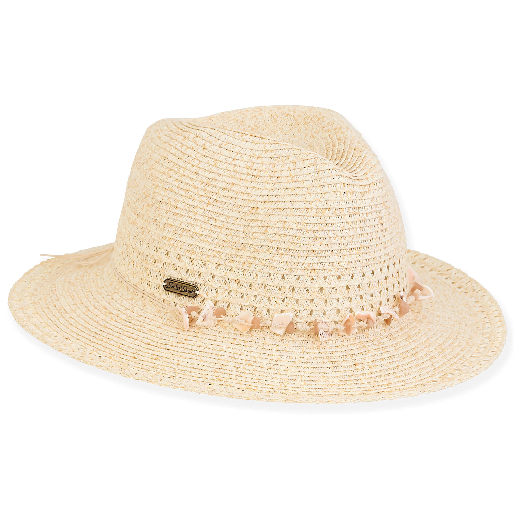 Ivory Paper Braid Fedora Hat