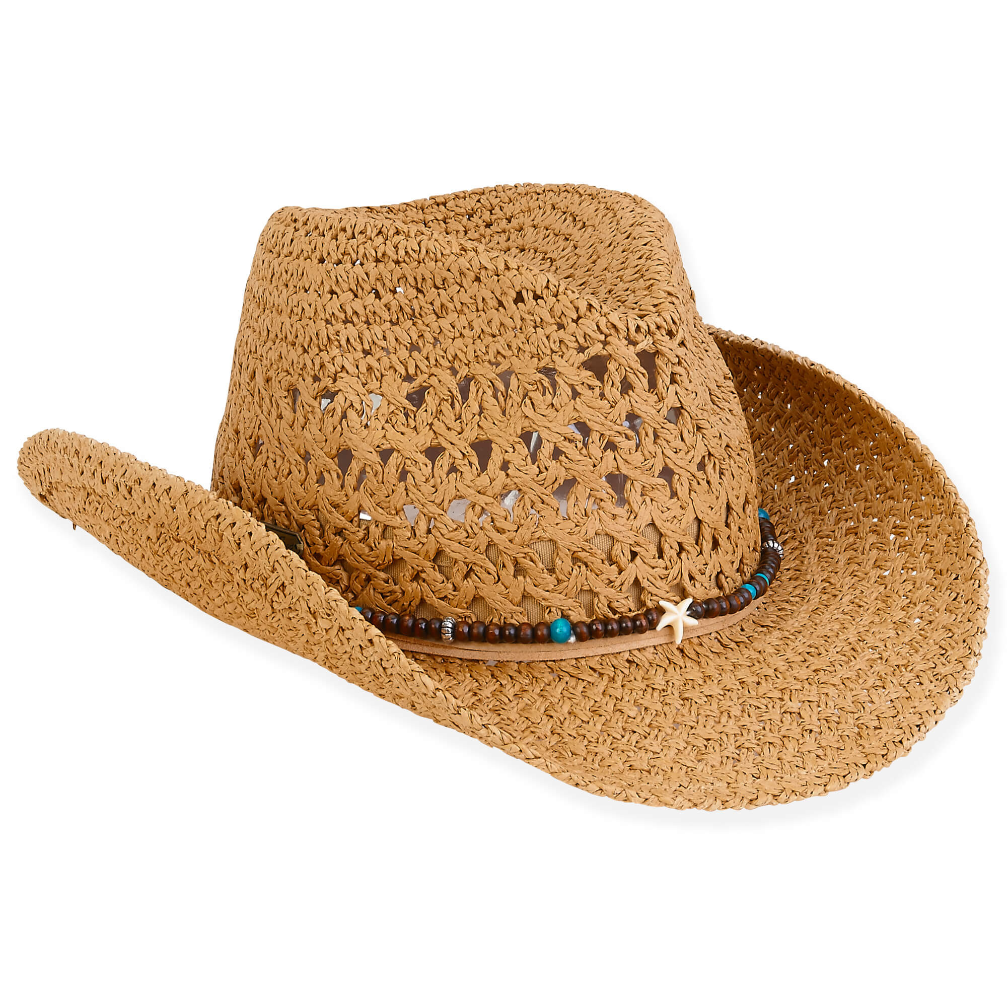 Tan Paper Straw Safari Hat