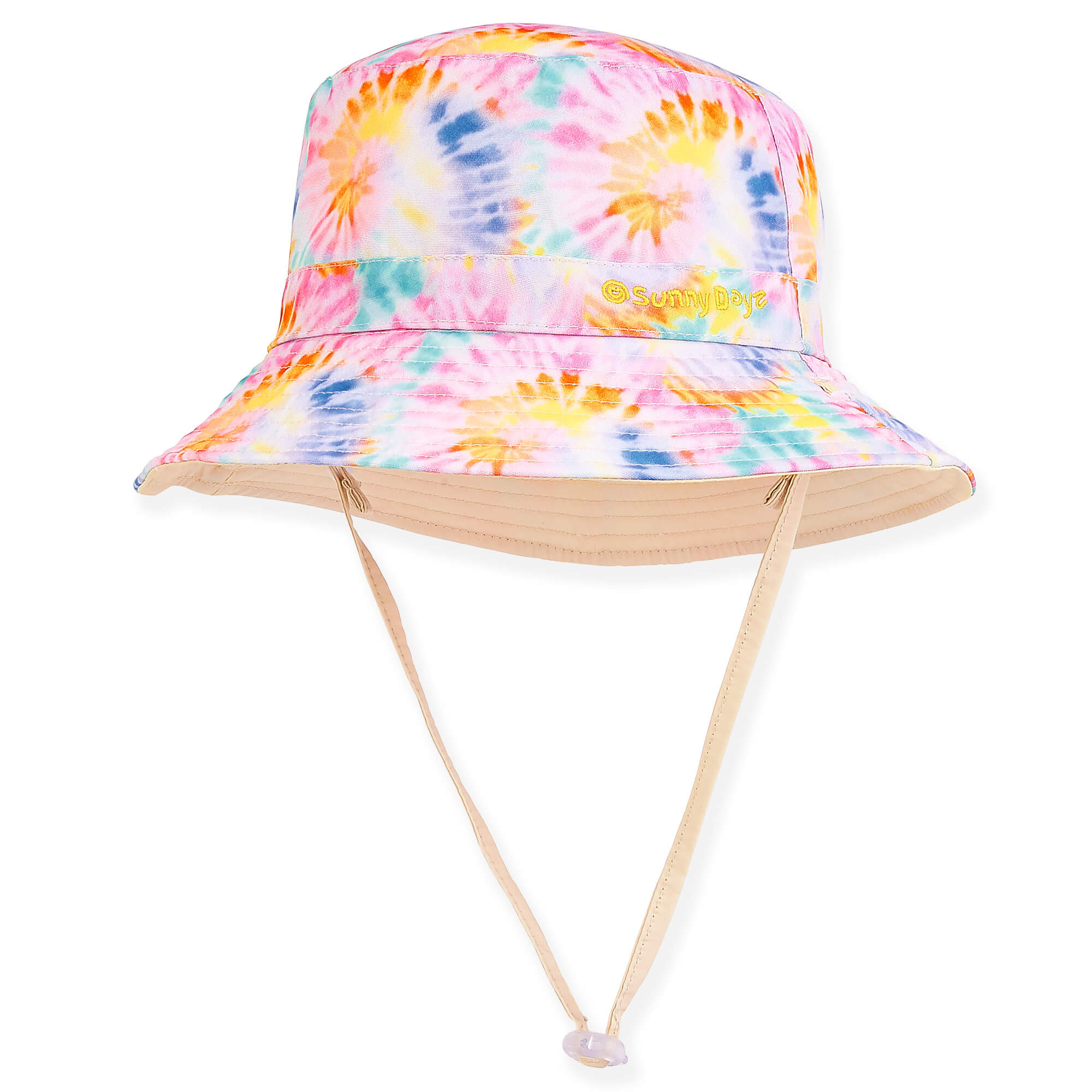 Beige Cotton Bucket Hat
