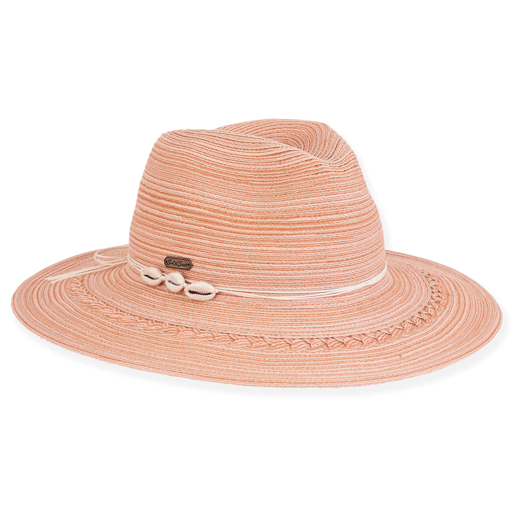 Coral Poly Braid Safari Hat