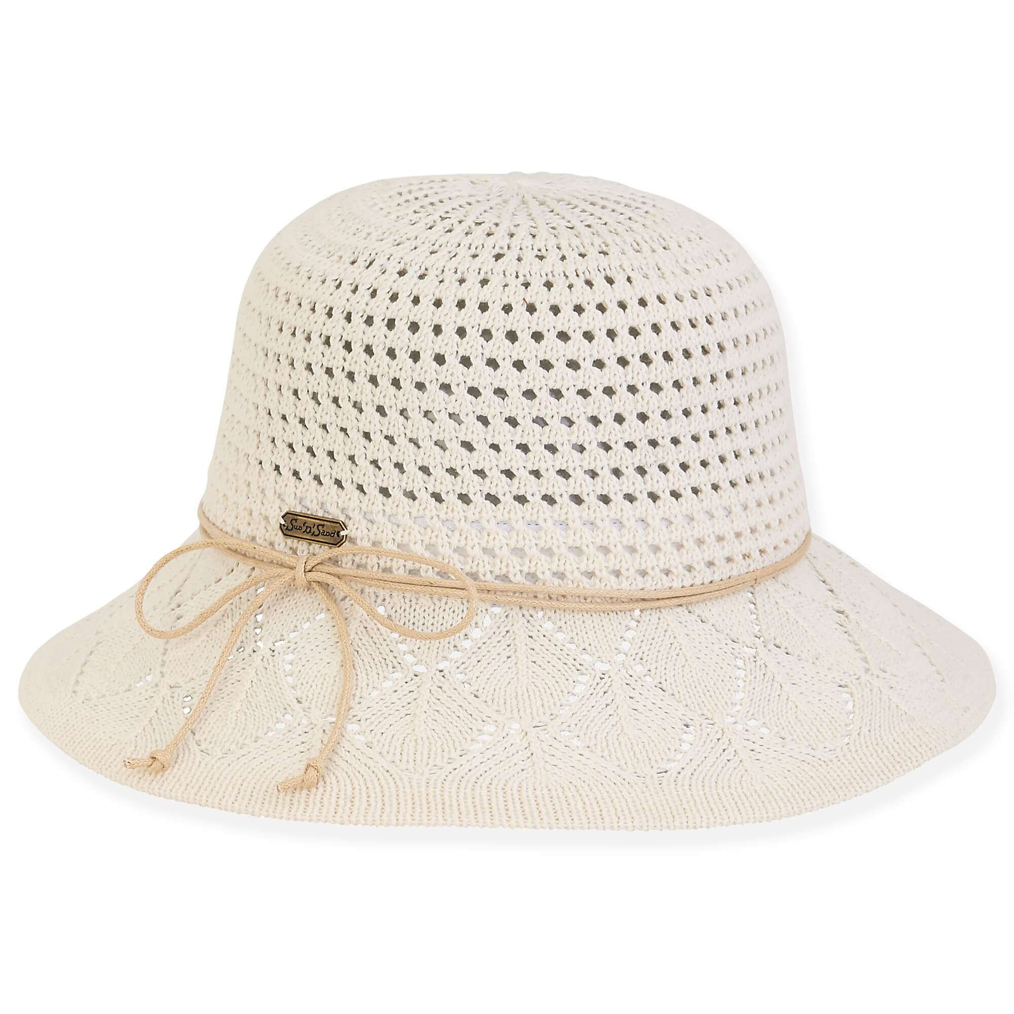 Ivory Poly Braid Bucket Hat