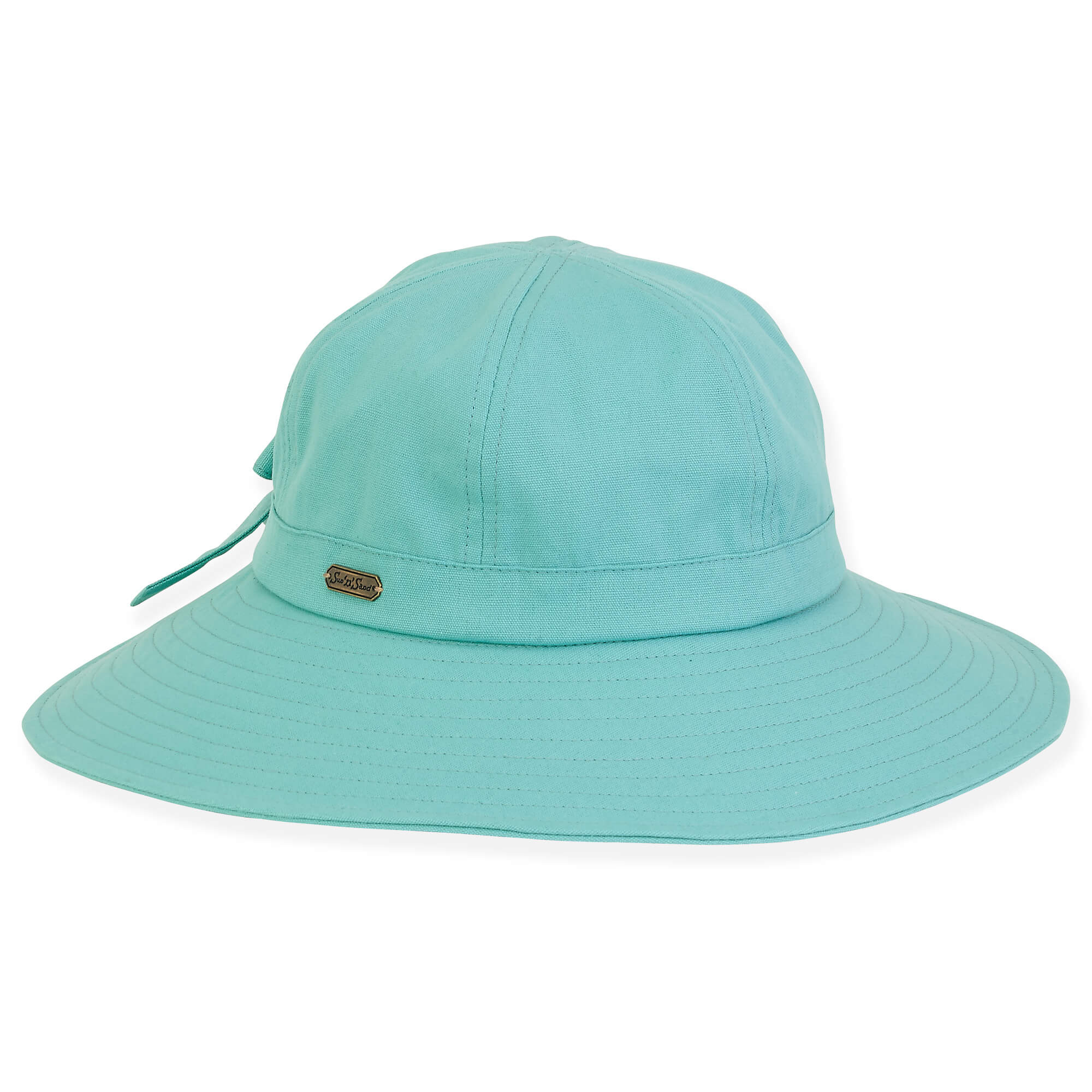 Blue Cotton Floppy Hat