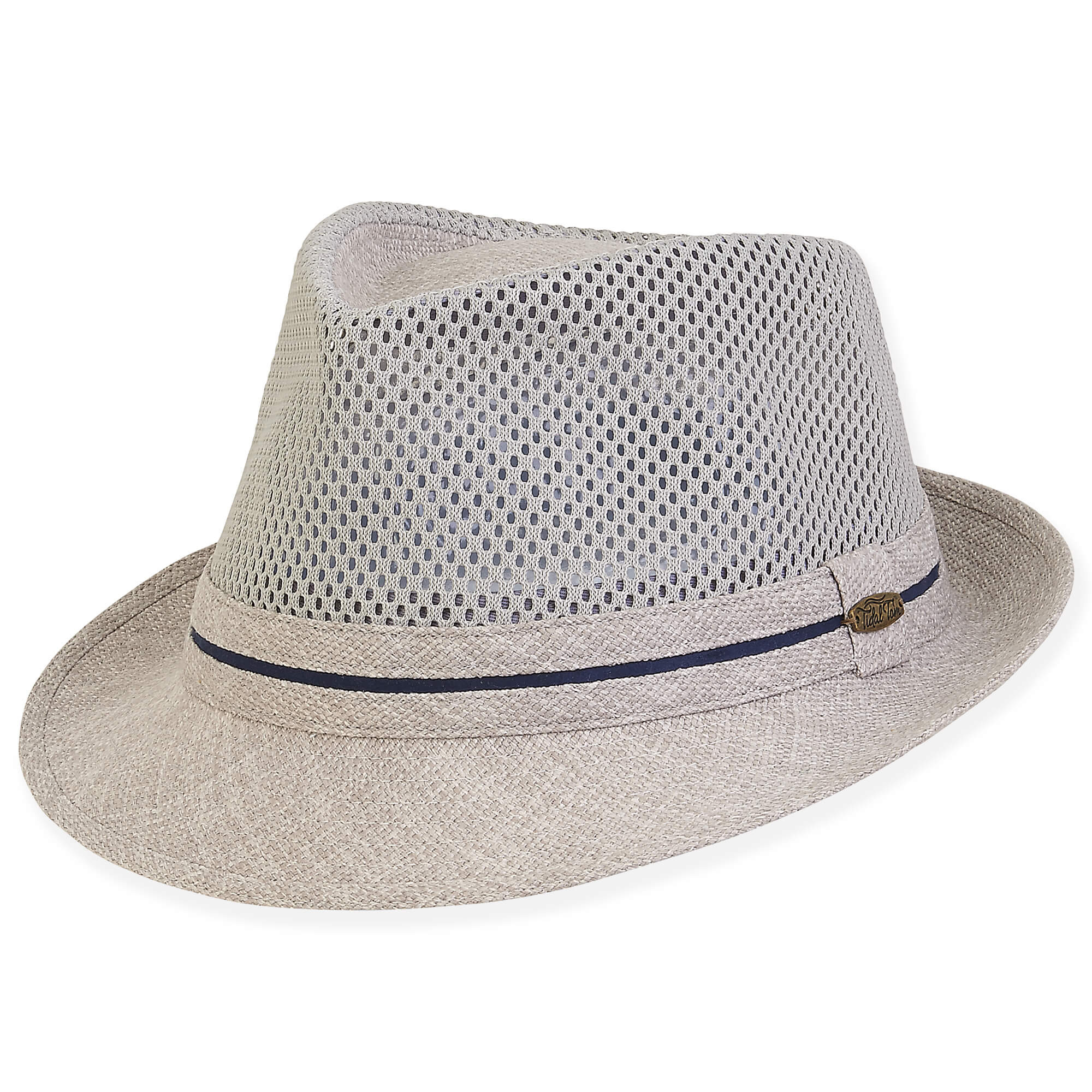 Grey  Poly Fedora Hat