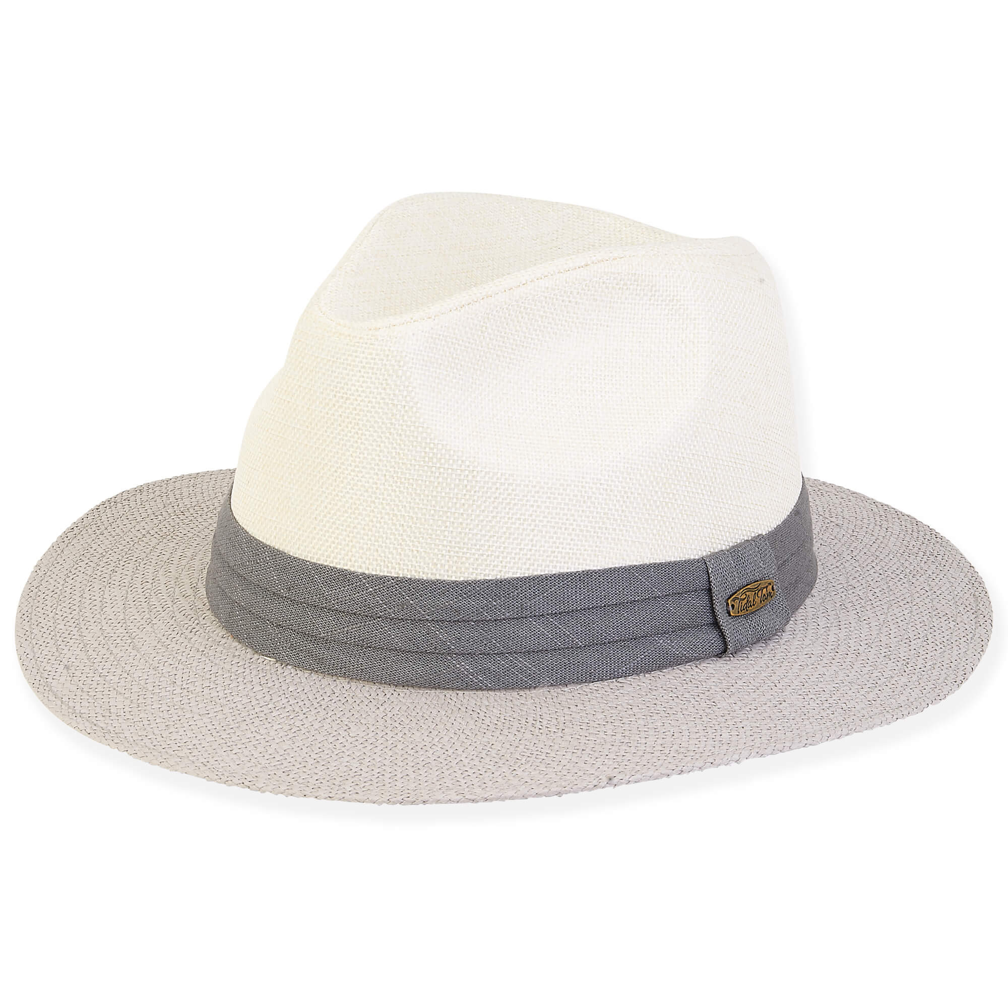 Grey Paper Straw Safari Hat 