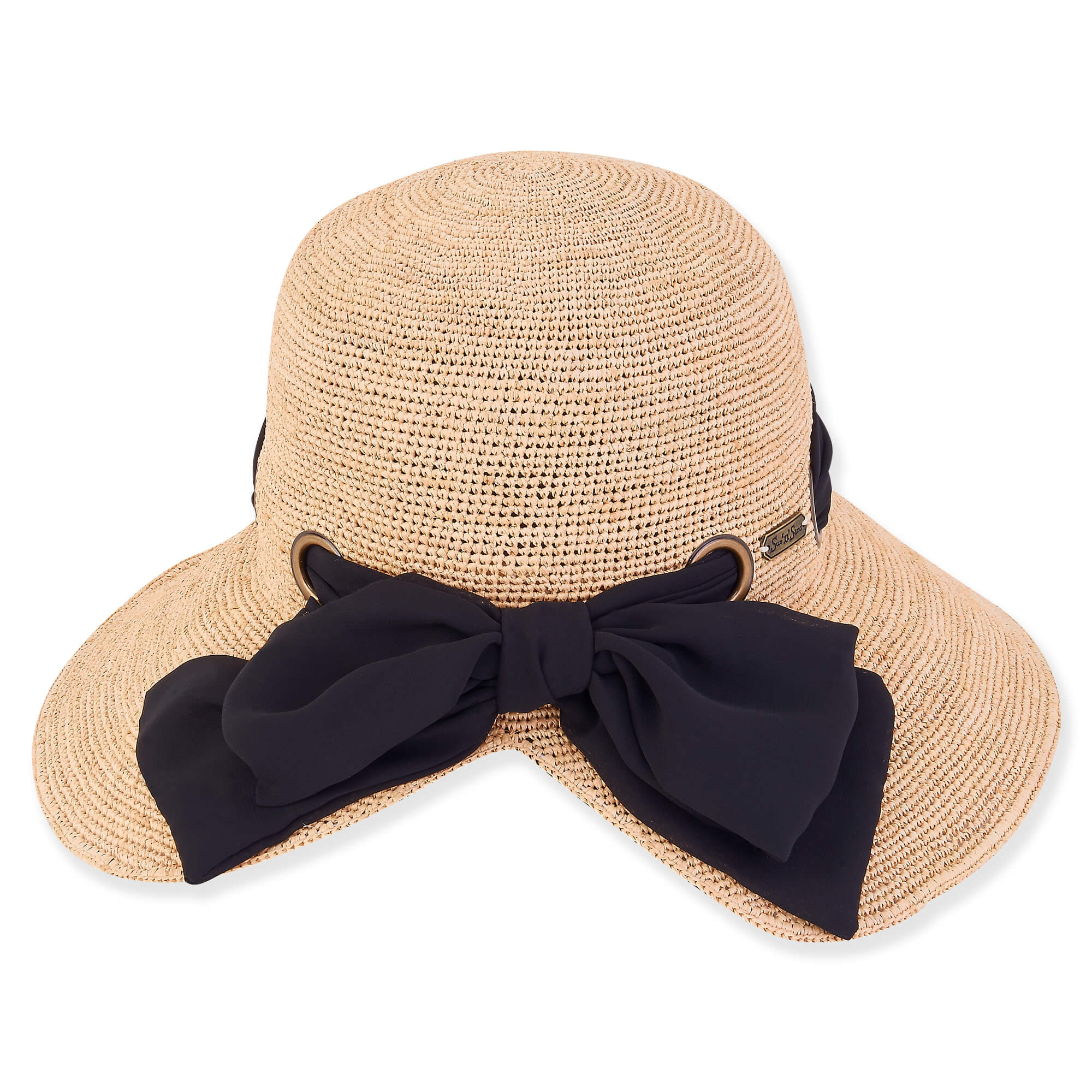 Raffia Bucket - Back View