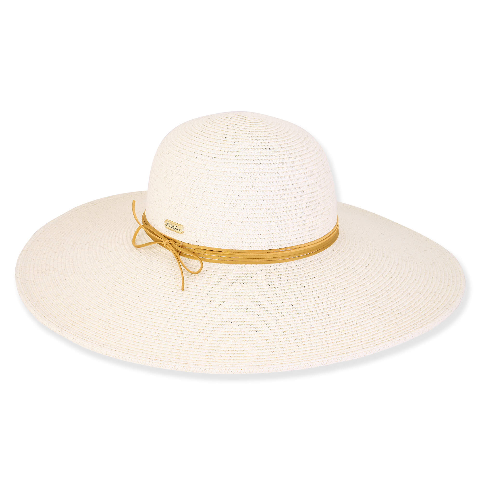 Ivory Paper Braid Hat 