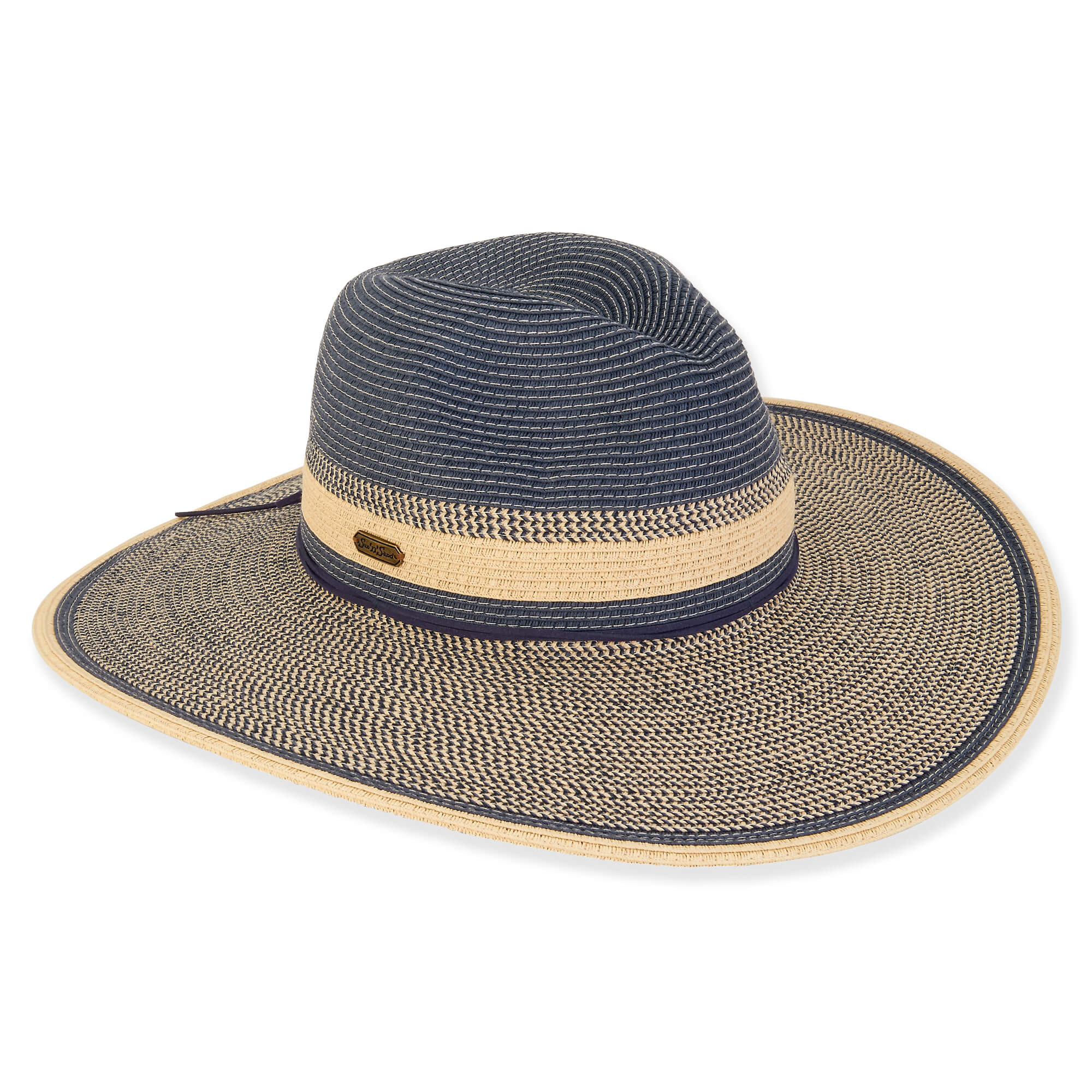 Blue - Paper Braid Safari Hat 