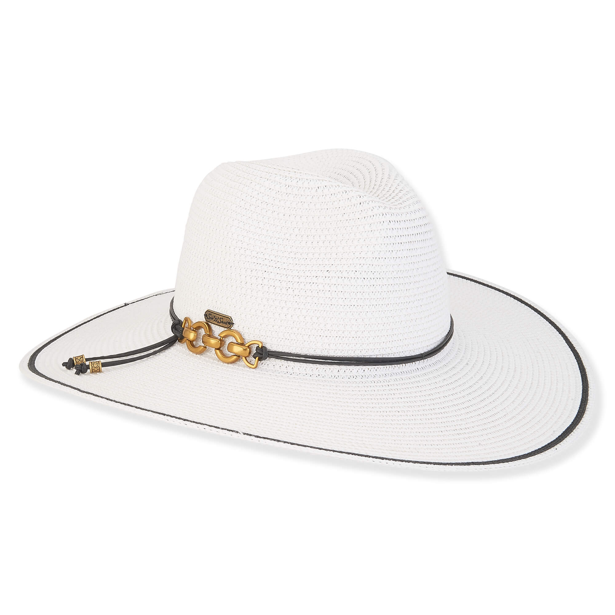 White Paper Braid Safari Hat