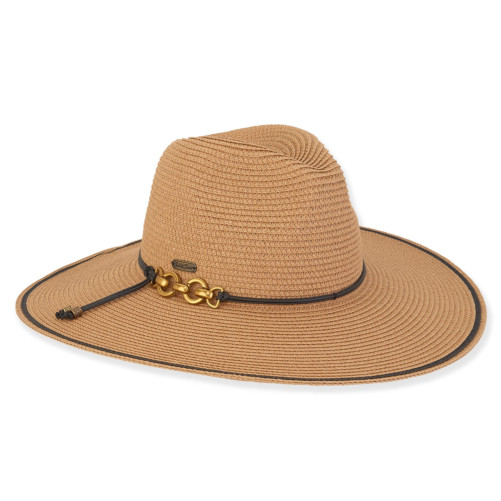 Tan Paper Braid Safari Hat