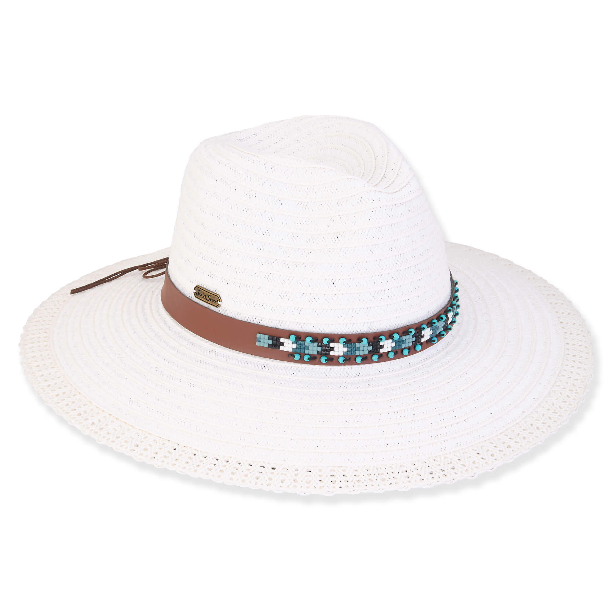 White - Paper Braid Safari Hat