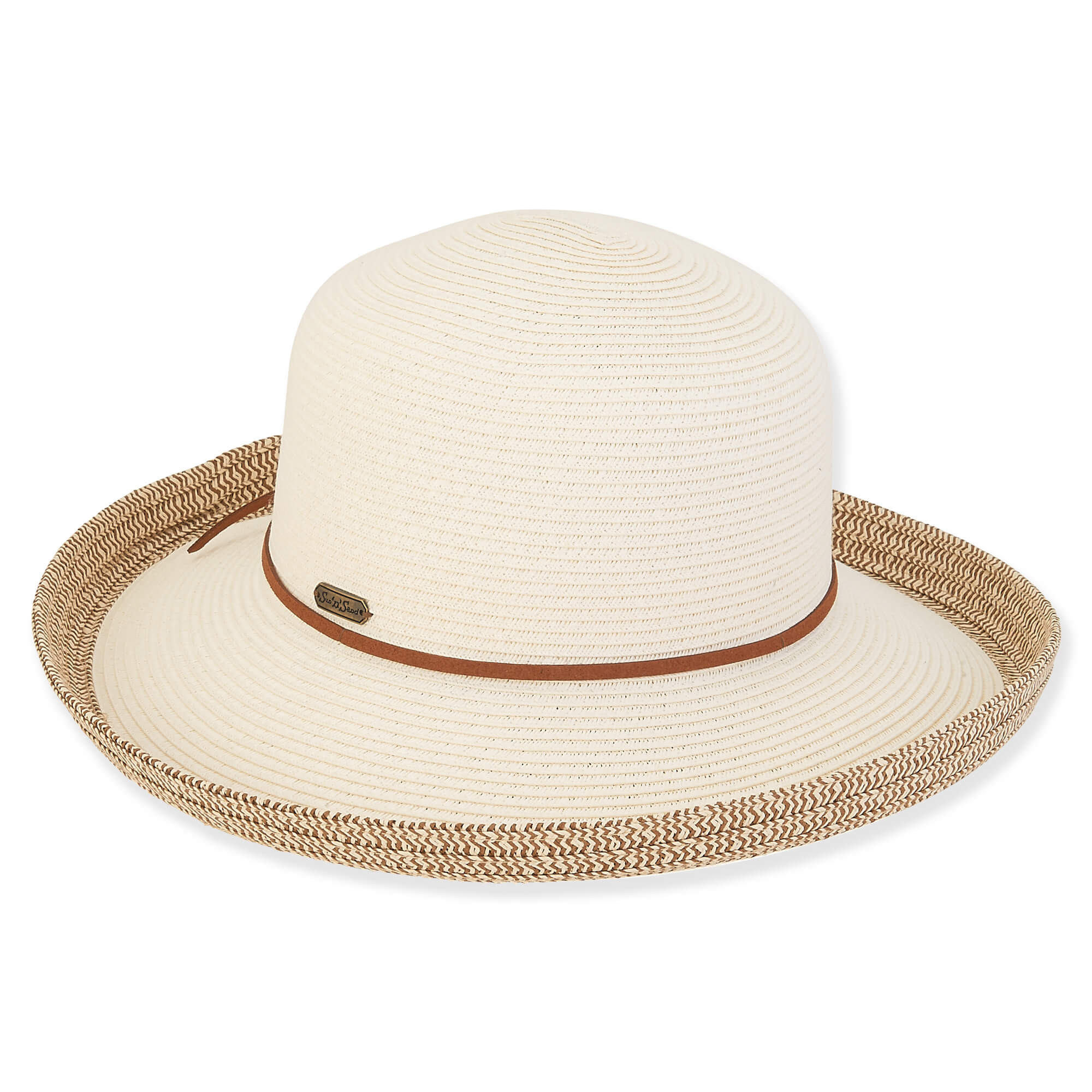 Ivory - Paper Braid Up Brim Hat