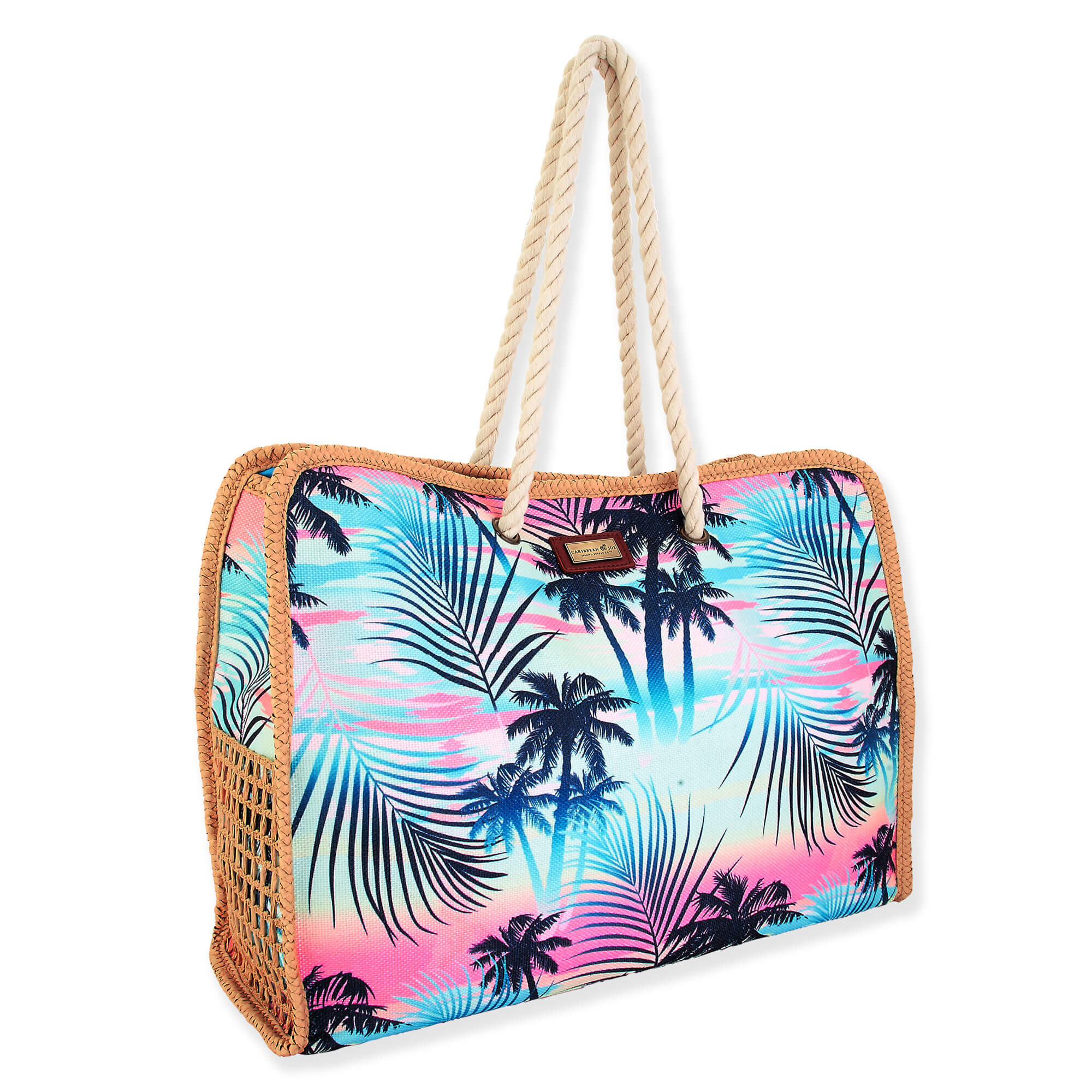 Pink - Caribbean Joe Shoulder Tote