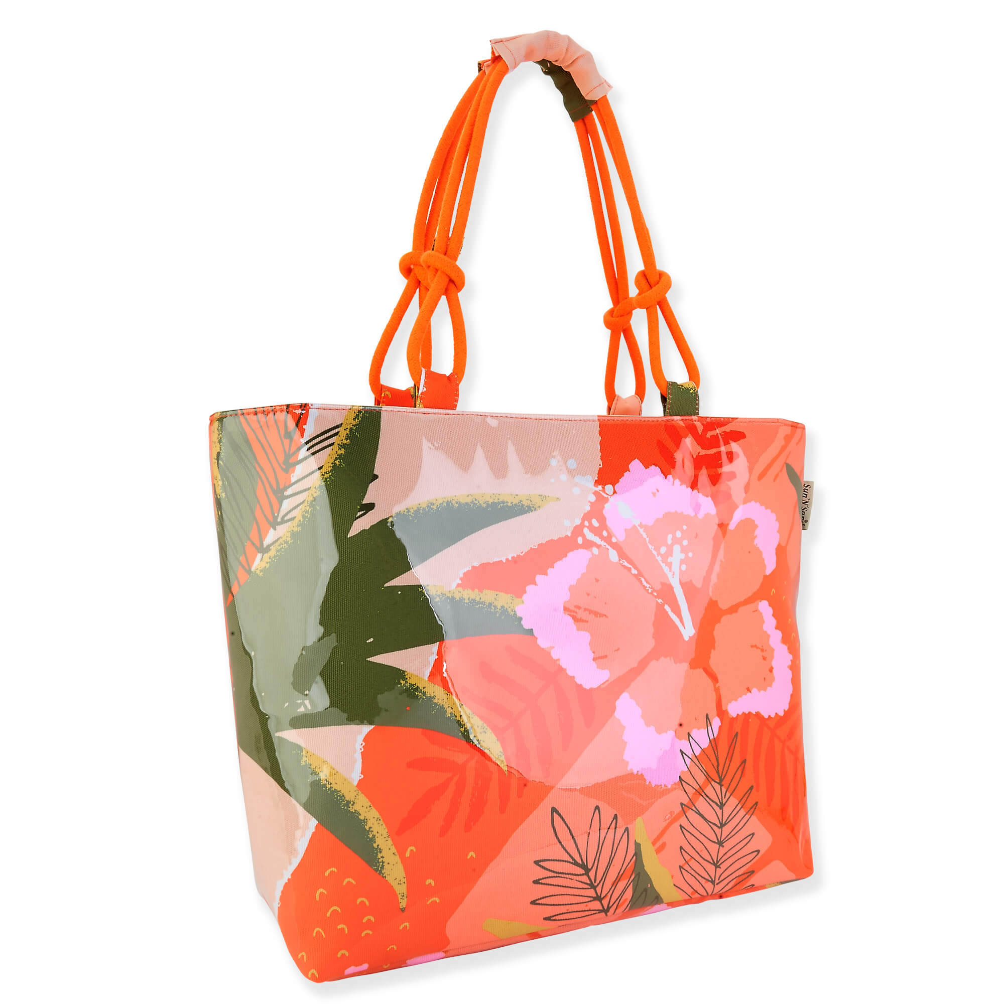 Orange - Beach Casuals Shoulder Tote