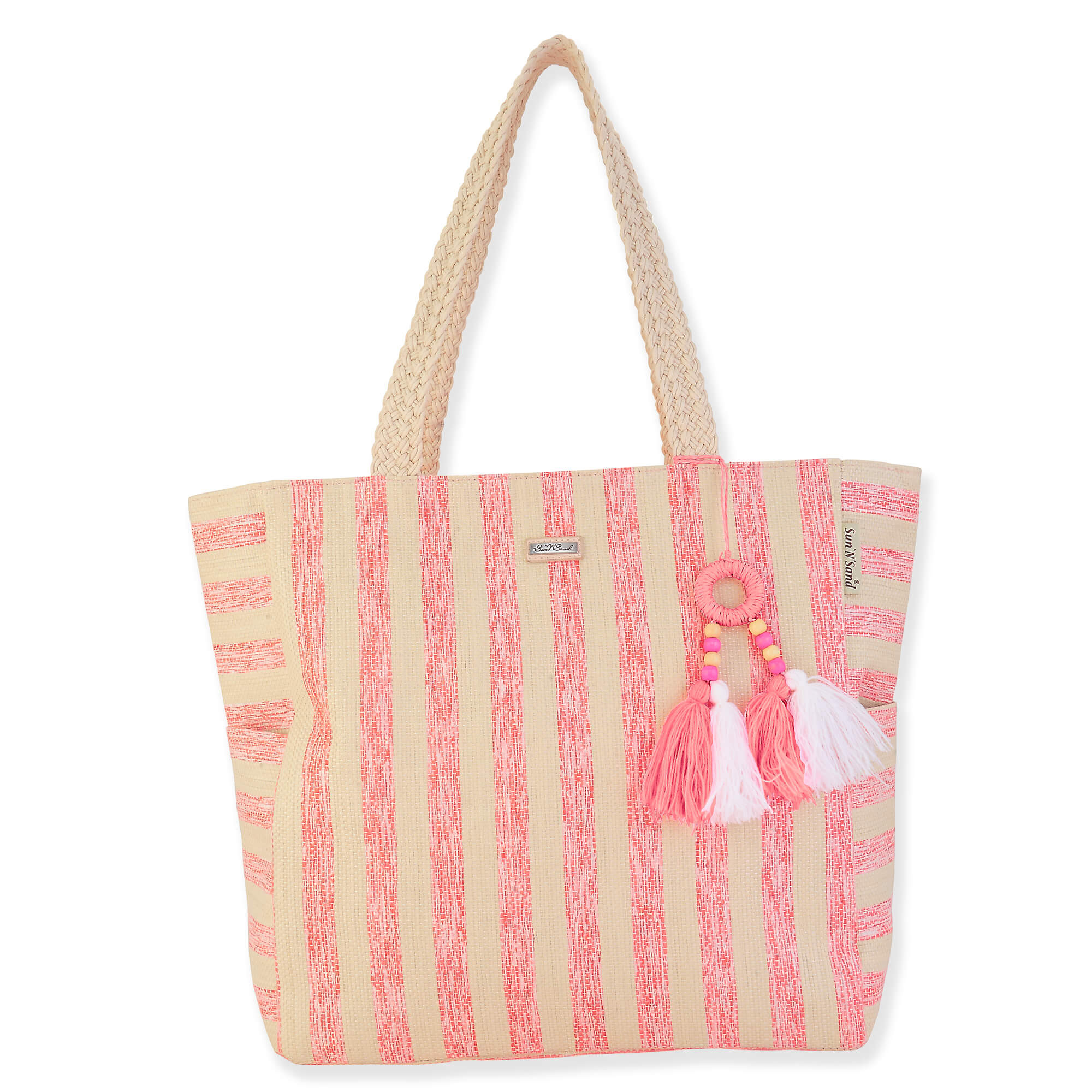 Pink - Beach Casuals Shoulder Tote