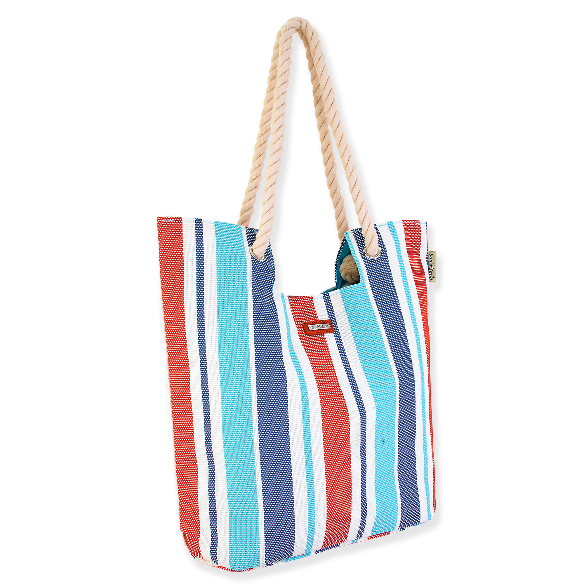 Blue - Beach Casuals Shoulder Tote